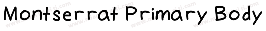 Montserrat Primary Body Font字体转换